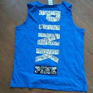 Pink sleeveless tank top